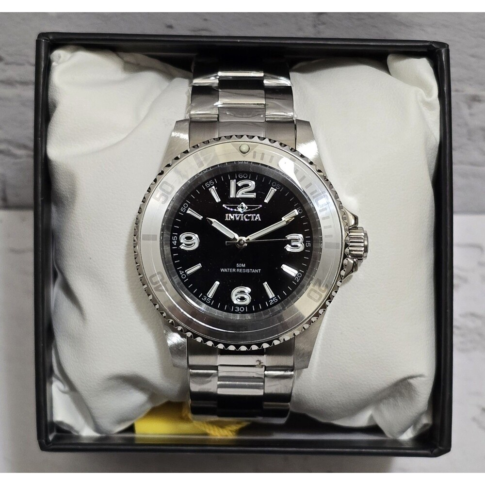 Invicta Specialty Rowan Men’s Watch 40mm Black Dial Steel 69479 Brand New